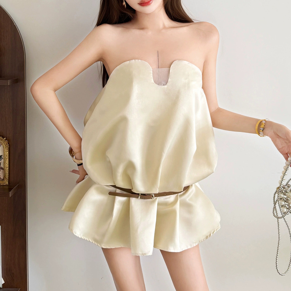 Zara Summer Irregular Ruffled Hem Dress